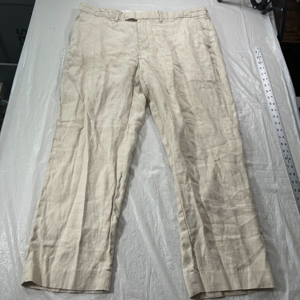VTG Polo Ralph Lauren 100% Linen Men’s Baggy Pants 40x30